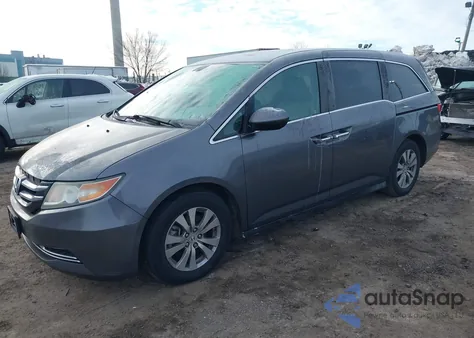 2014 Honda Odyssey Ex-L from USA, damaged, VIN 5FNRL5H62EB006525